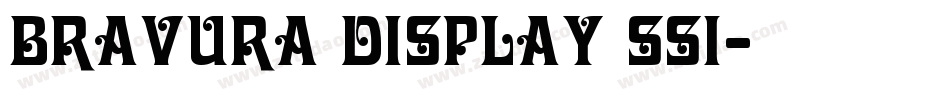 Bravura Display SSi字体转换
